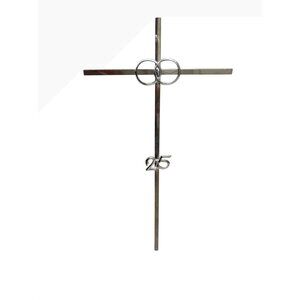 Cake Topper 25th Anniversary Cross Interlocking Rings Christian Religious Décor